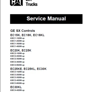 Caterpillar EC18K Lift Truck Service Manuals - PDF DOWNLOAD