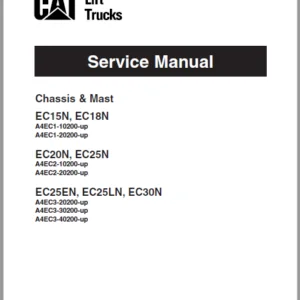 Caterpillar EC20N Lift Truck Service Manuals - PDF DOWNLOAD