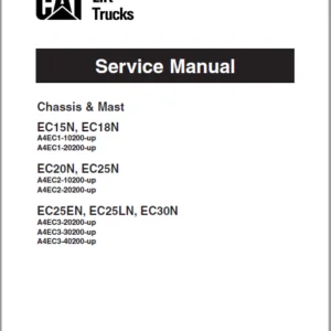 Caterpillar EC25EN Lift Truck Service Manuals - PDF DOWNLOAD