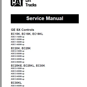 Caterpillar EC25K Lift Truck Service Manuals - PDF DOWNLOAD