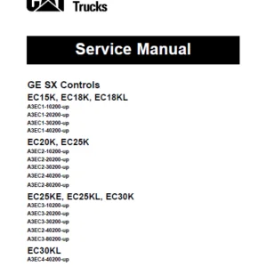Caterpillar EC25KL Lift Truck Service Manuals - PDF DOWNLOAD