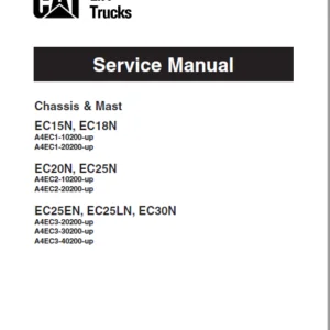 Caterpillar EC25LN Lift Truck Service Manuals - PDF DOWNLOAD