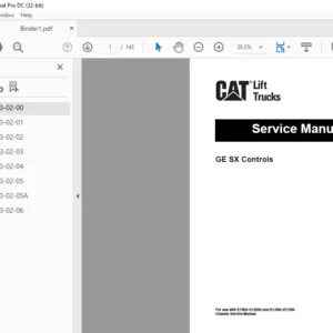 Caterpillar EC35N Lift Truck Service Manuals - PDF DOWNLOAD