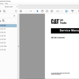 Caterpillar EC55N Lift Truck Service Manual - PDF DOWNLOAD