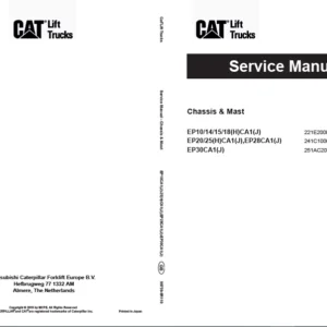 Caterpillar EP10CA1(J) Lift Trucks Service Manuals - PDF DOWNLOAD