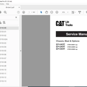 Caterpillar EP10KRT Lift Trucks Service Manual - PDF DOWNLOAD