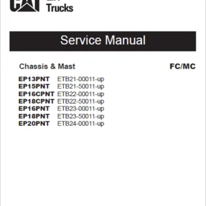 Caterpillar EP13PNT Lift Truck Service, Operation & Maintenance Manuals - PDF DOWNLOAD