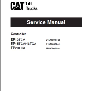 Caterpillar EP13TCA Lift Truck Service Manuals - PDF DOWNLOAD