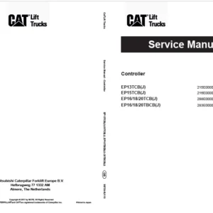 Caterpillar EP13TCB(J) Lift Truck Service Manuals - PDF DOWNLOAD