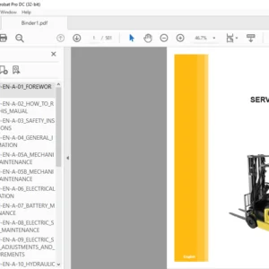 Caterpillar EP14-20A(C)NT EP16-20A(C)N Lift Trucks Service Manual - PDF DOWNLOAD