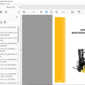 Caterpillar EP14-20A(C)NT EP16-20A(C)N O&M Manual PDF Download