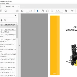 Caterpillar EP14-20A(C)NT EP16-20A(C)N Operation & Maintenance Manual - PDF DOWNLOAD