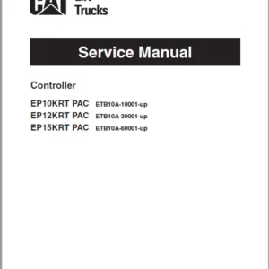 Caterpillar EP15KRT PAC Lift Truck Service Manuals - PDF DOWNLOAD