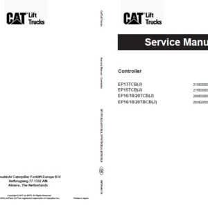 Caterpillar EP16TCB Lift Trucks Service, Operation & Maintenance Manuals - PDF DOWNLOAD