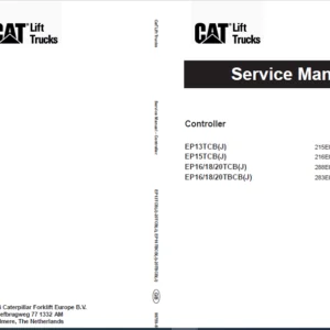 Caterpillar EP18TBCB Lift Trucks Service, Operation & Maintenance Manuals - PDF DOWNLOAD