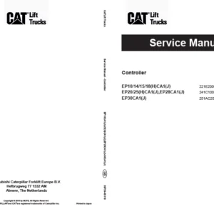 Caterpillar EP20CA1(J) Lift Trucks Service Manuals - PDF DOWNLOAD