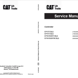 Caterpillar EP20TBCB(J) Lift Truck Service Manual - PDF DOWNLOAD