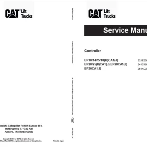 Caterpillar EP25CA1(J) Lift Trucks Service Manuals - PDF DOWNLOAD