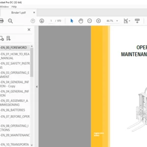 Caterpillar EP25(C)N EP30(C)N EP35N Operation & Maintenance Manual - PDF DOWNLOAD