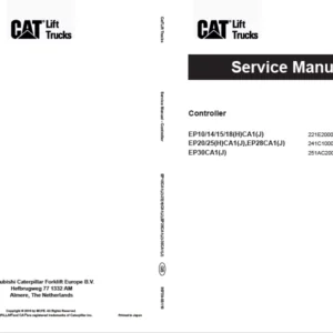 Caterpillar EP28CA1(J) Lift Trucks Service Manuals - PDF DOWNLOAD