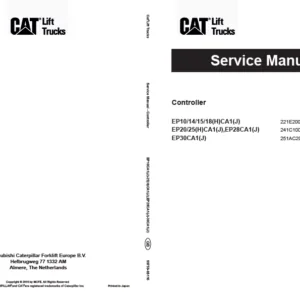 Caterpillar EP30CA1(J) Lift Trucks Service Manuals - PDF DOWNLOAD