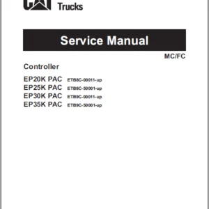 Caterpillar EP30K PAC Lift Trucks Service Manuals - PDF DOWNLOAD