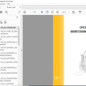 Caterpillar EP35N Lift Truck Operation & Maintenance Manual - PDF DOWNLOAD