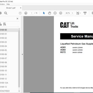 Caterpillar GC15 Lift Trucks Service Manual - PDF DOWNLOAD