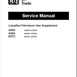Caterpillar GC20K Lift Truck Service Manuals - PDF DOWNLOAD