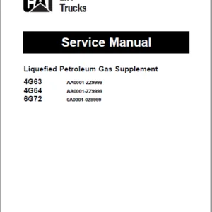 Caterpillar GC30K Lift Truck Service Manuals - PDF DOWNLOAD