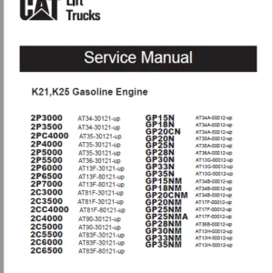 Caterpillar GC30N Lift Trucks Service Manuals - PDF DOWNLOAD