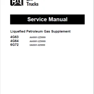 Caterpillar GP15  Lift Trucks Service Manual - PDF DOWNLOAD