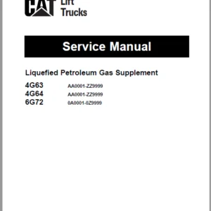 Caterpillar GP25 Lift Trucks Service Manuals - PDF DOWNLOAD
