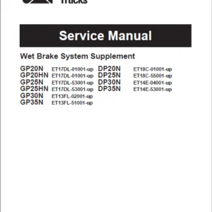 Caterpillar GP25HN Lift Trucks Service, Operation & Maintenance Manuals - PDF DOWNLOAD