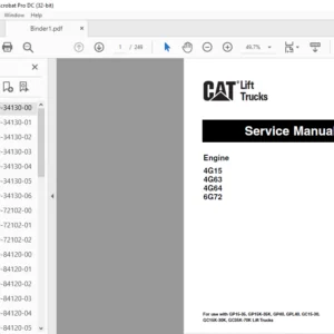 Caterpillar GP35 Lift Trucks Service Manuals - PDF DOWNLOAD