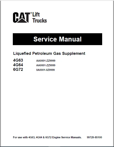 Caterpillar GP40 Lift Trucks Service Repair Manual PDF Download - Image 3