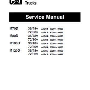 Caterpillar M120D 36-48V Lift Trucks Service Manuals - PDF DOWNLOAD