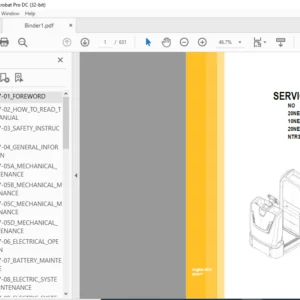Caterpillar NO 20NE 20NEP 10NEF 10NEFP 20NEX 20NEXP NTR30N Service Manual - PDF DOWNLOAD