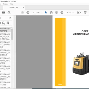 Caterpillar NO20N2P Lift Trucks Service, Operation & Maintenance Manual - PDF DOWNLOAD