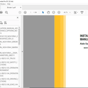 Caterpillar NOH10N(H) Aisle Guidance Options Installation Manual - PDF DOWNLOAD