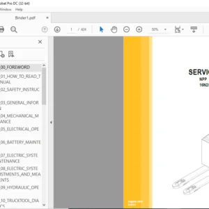 Caterpillar NPP 16N2 18N2 20N2 20N2E Lift Trucks Service Manual - PDF DOWNLOAD