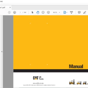 Caterpillar NRM20K NRM25K Lift Trucks Operation & Maintenance Manual - PDF DOWNLOAD