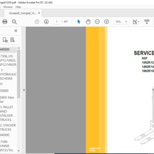 Caterpillar NSP10N2R Lift Trucks Service, Operation & Maintenance Manual - PDF DOWNLOAD