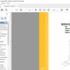 Caterpillar NSP12N2IR Lift Trucks Service, Operation & Maintenance Manuals - PDF DOWNLOAD