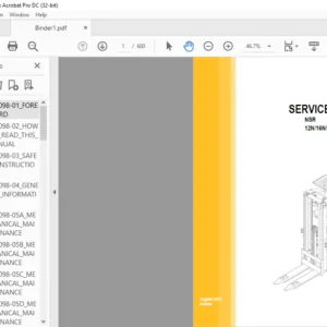 Caterpillar NSR 12N 16N 16NI 20N Service Manual - PDF DOWNLOAD