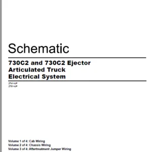 EN Articulated Dump Truck Cat 730C2 and 730C2 Ejector Articulated Truck Electrical System Schematic Manual
