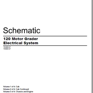 EN CAT 120 Motor Grader Electrical System Schematic Manual  - PDF DOWNLOAD