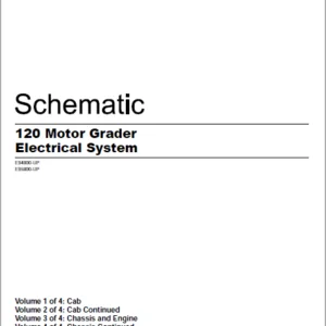 EN CAT 120 Motor Grader Electrical System Schematic Manual - PDF DOWNLOAD