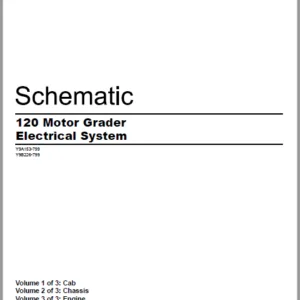 EN CAT 120 Motor Grader Electrical System Schematic Manual - PDF DOWNLOAD