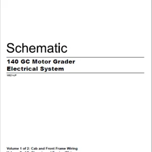EN CAT 140GC Motor Grader Electrical System Schematic Manual - PDF DOWNLOAD